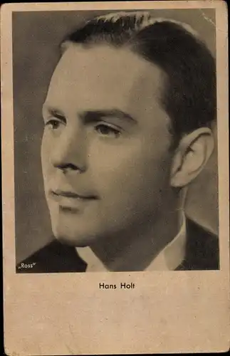 Ak Schauspieler Hans Holt, Portrait