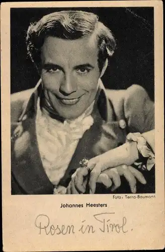 Ak Schauspieler Johannes Heesters, Portrait