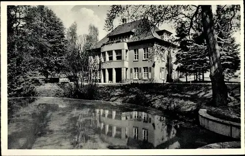 Ak Tiefenbrunn Rosdorf Niedersachsen, Landeskrankenhaus, Teichanlage