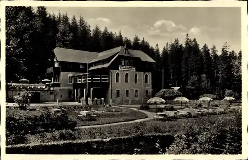 Ak Waldbärenburg Bärenburg Altenberg im Erzgebirge, Hotel und Pension Schäfermühle