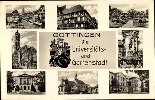 Ak Göttingen in Niedersachsen, Weenderstraße, Junkernschänke Gildenhaus, Bahnhof