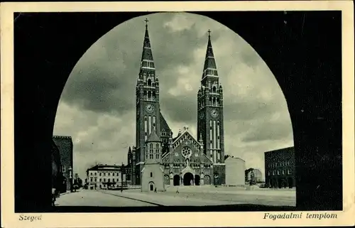 Ak Segedin Szeged Ungarn, Fogadalmi templom