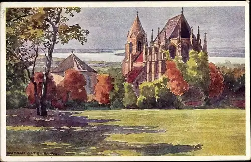 Künstler Ak Schmidt, R., Bad Deutsch Altenburg Niederösterreich, Kirche