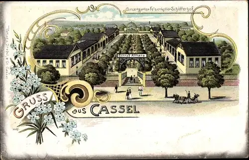 Litho Kassel in Hessen, Konzertgarten Felsenkeller Schöfferhof, Inh. Conrad Althans