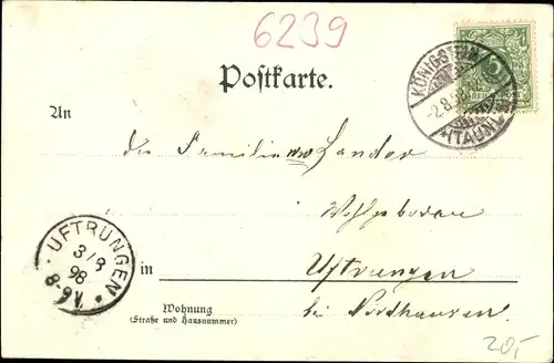 Litho Vockenhausen Eppstein im Taunus, Gasthaus zum Nassauer Hof