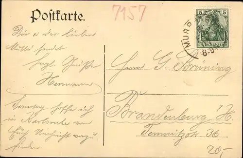 Ak Murrhardt in Baden Württemberg, Gasthof zum Stern, Marktplatz