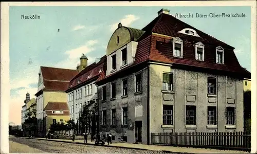 Ak Berlin Neukölln, Albrecht Dürer Oberrealschule