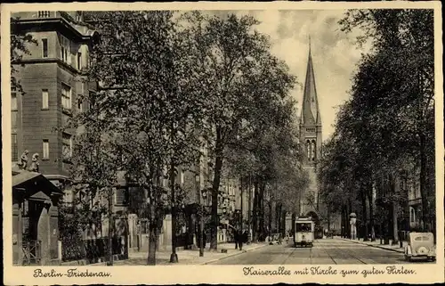 Ak Berlin Schöneberg Friedenau, Kaiserallee, Kirche zum guten Hirten