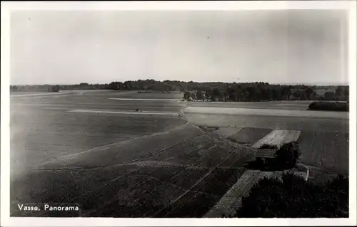 Ak Vasse Overijssel Niederlande, Panorama, Felder