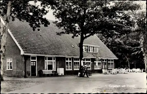 Ak Vasse Overijssel Niederlande, Hotel Restaurant Café G. Masselink v. h. Tante Sien