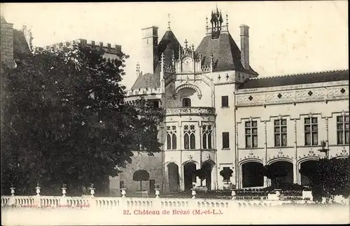 Ak Brézé Bellevigne les Châteaux Maine et Loire, Chateau de Brézé