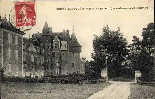 Ak Brigné Maine et Loire, Chateau de Maurepart