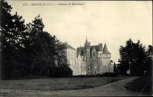 Ak Brigné Maine et Loire, Chateau de Maurepart