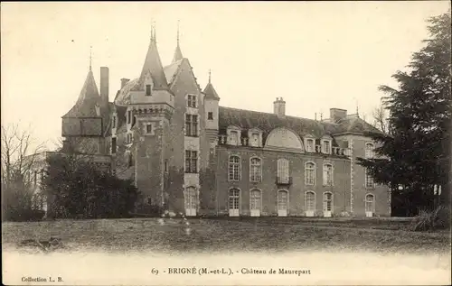 Ak Brigné Maine et Loire, Chateau de Maurepart