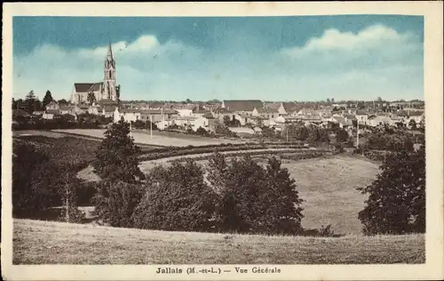 Ak Jallais Maine et Loire, Vue generale