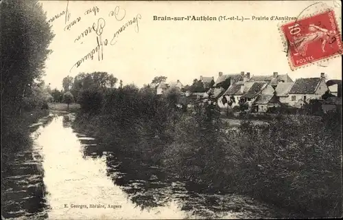 Ak Brain sur l'Authion Loire Authion Maine et Loire, Prairie d'Asnieres