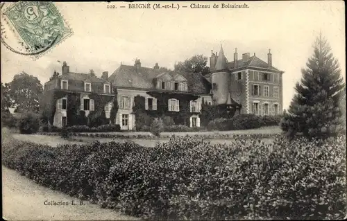 Ak Brigné Maine et Loire, Chateau de Boisairault