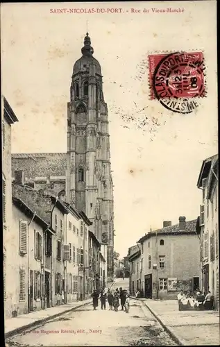 Ak St. Nicolas du Port Meurthe-et-Moselle, Rue du Vieux Marché