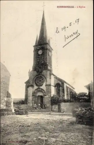 Ak Barbonville Meurthe et Moselle, L'Eglise