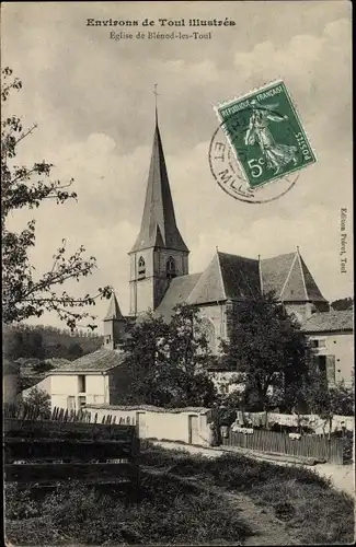 Ak Blénod lès Toul Meurthe et Moselle, L'Eglise