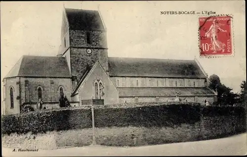 Ak Noyers Bocage Calvados, L'Eglise