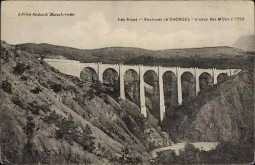 Ak Chorges Hautes Alpes, Viaduc des Moulettes