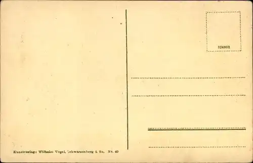 Lied Künstler Ak Schneider, Rud., De Lusgusch, Aarzgebirgisches Tschumperliedel, Wilhelm Vogel