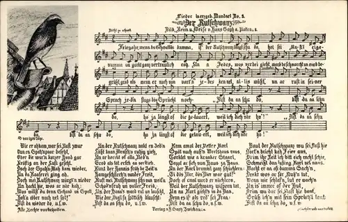 Lied Ak Soph, Hans, Der Rutschwanz, erzgebirgische Mundart No. 5