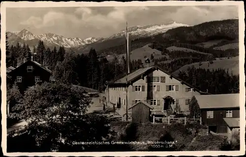 Ak Vorarlberg Österreich, Grenzwirtshaus Walserschanz, Außenansicht