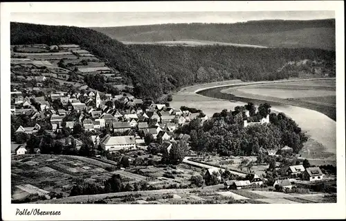 Ak Polle an der Weser, Gesamtansicht