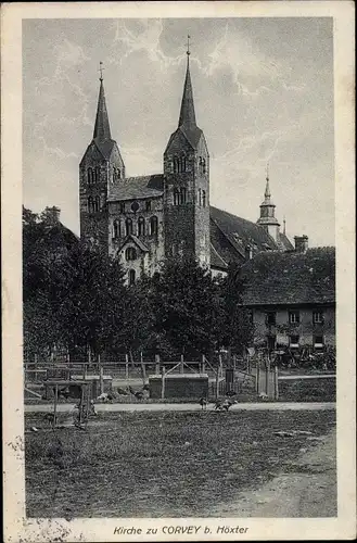 Ak Höxter in Nordrhein Westfalen, Corvey, Kirche