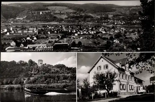 Ak Diedesheim Mosbach am Odenwald, Panorama, Gaststätte H. Oeß