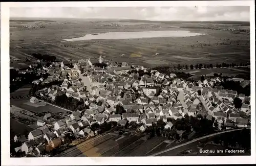 Ak Bad Buchau am Federsee Oberschwaben, Fliegeraufnahme