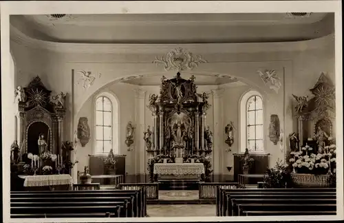 Ak Vogt in Württemberg, Kath. Pfarrkirche z. Hl. Anna