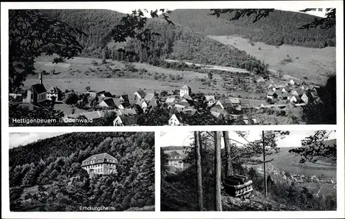 Ak Hettigenbeuern Buchen im Odenwald, Panorama, Erholungsheim