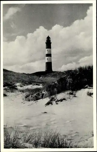 Ak Insel Amrum in Nordfriesland, Ansicht vom Leuchtturm, Dünen