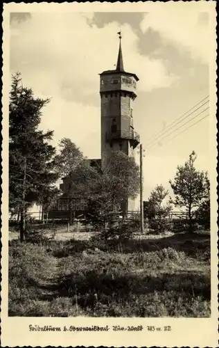 Ak Oberweißbach im Weißbachtal Thüringen, Blick auf den Fröbelturm