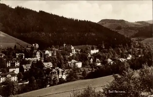 Ak Duszniki Zdrój Bad Reinerz Schlesien, Blick auf den Ort