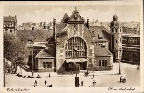 Ak Gelsenkirchen im Ruhrgebiet, Hauptbahnhof