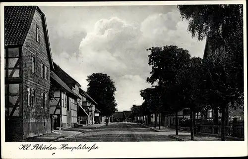 Ak Rhüden Seesen am Harz, Hauptstraße