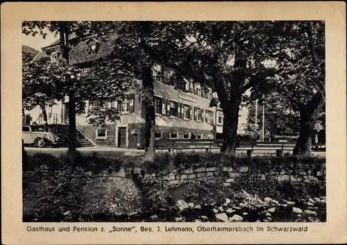 Ak Oberharmersbach Ortenaukreis, Gasthaus Zur Sonne