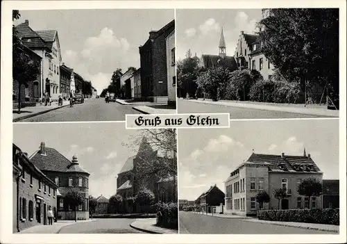 Ak Glehn Korschenbroich am Niederrhein, Stadtansichten, Gaststätte, Friseur