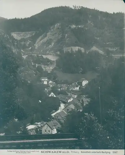 Foto Triberg im Schwarzwald, Bahnblick unterhalb Bachjörg