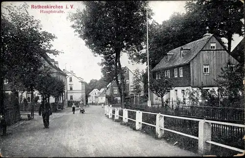 Ak Rothenkirchen Steinberg im Vogtland, Hauptstraße