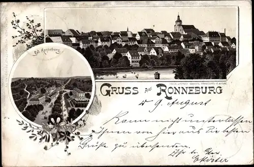 Litho Ronneburg in Thüringen, Gesamtansicht, Bad