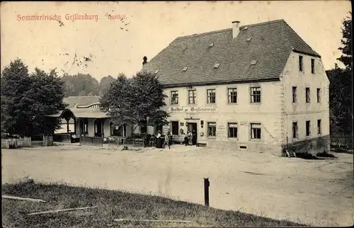 Ak Grillenburg Tharandt Sachsen, Gasthof zum Königlichen Jagdschloss Grillenburg