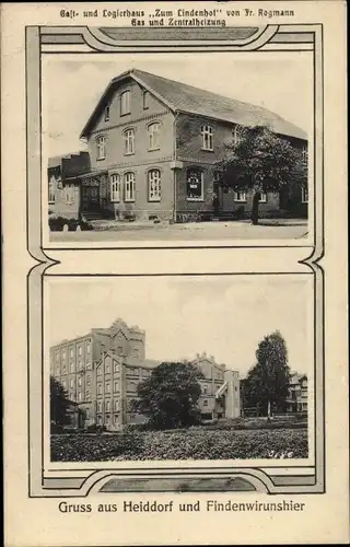 Ak Heiddorf Neu Kaliß in Mecklenburg, Findenwirunshier, Gasthaus Zum Lindenhof