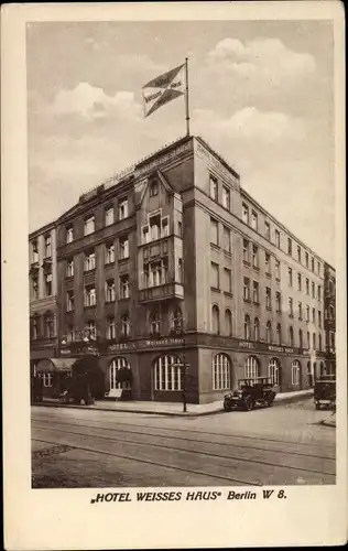Ak Berlin Mitte, Hotel Weißes Haus, Krausenstraße 1