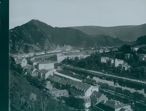 Foto Bad Ems an der Lahn, um 1895, Gesamtansicht