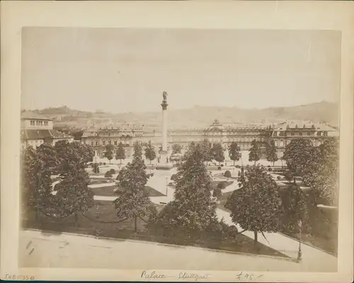 Foto Stuttgart am Neckar, um 1880, Neues Schloss, Heidelberg, Schloss
